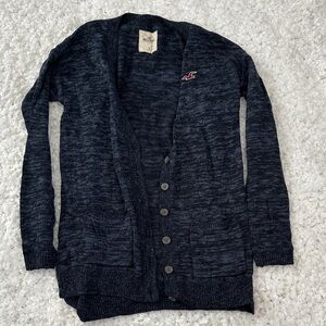 Hollister Women’s Dark Blue Cardigan Sweater